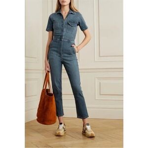 Rivet. Utility Rebel Denim Front Zip Denim Boilersuit Jumpsuit